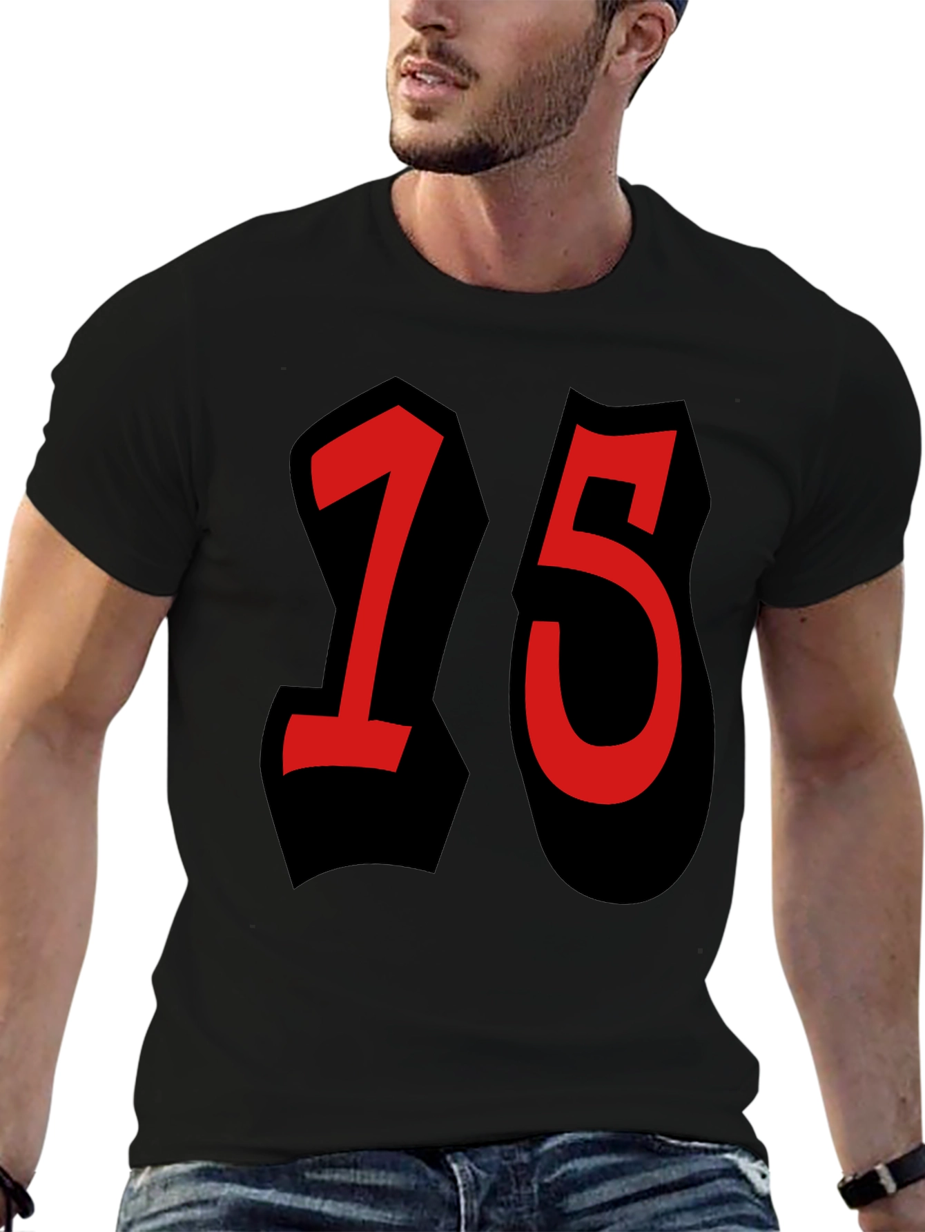 Bold 15 Graphic Black T-Shirt