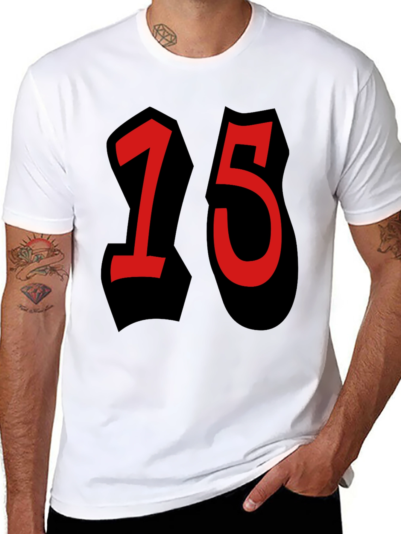 Bold 15 Graphic Black T-Shirt