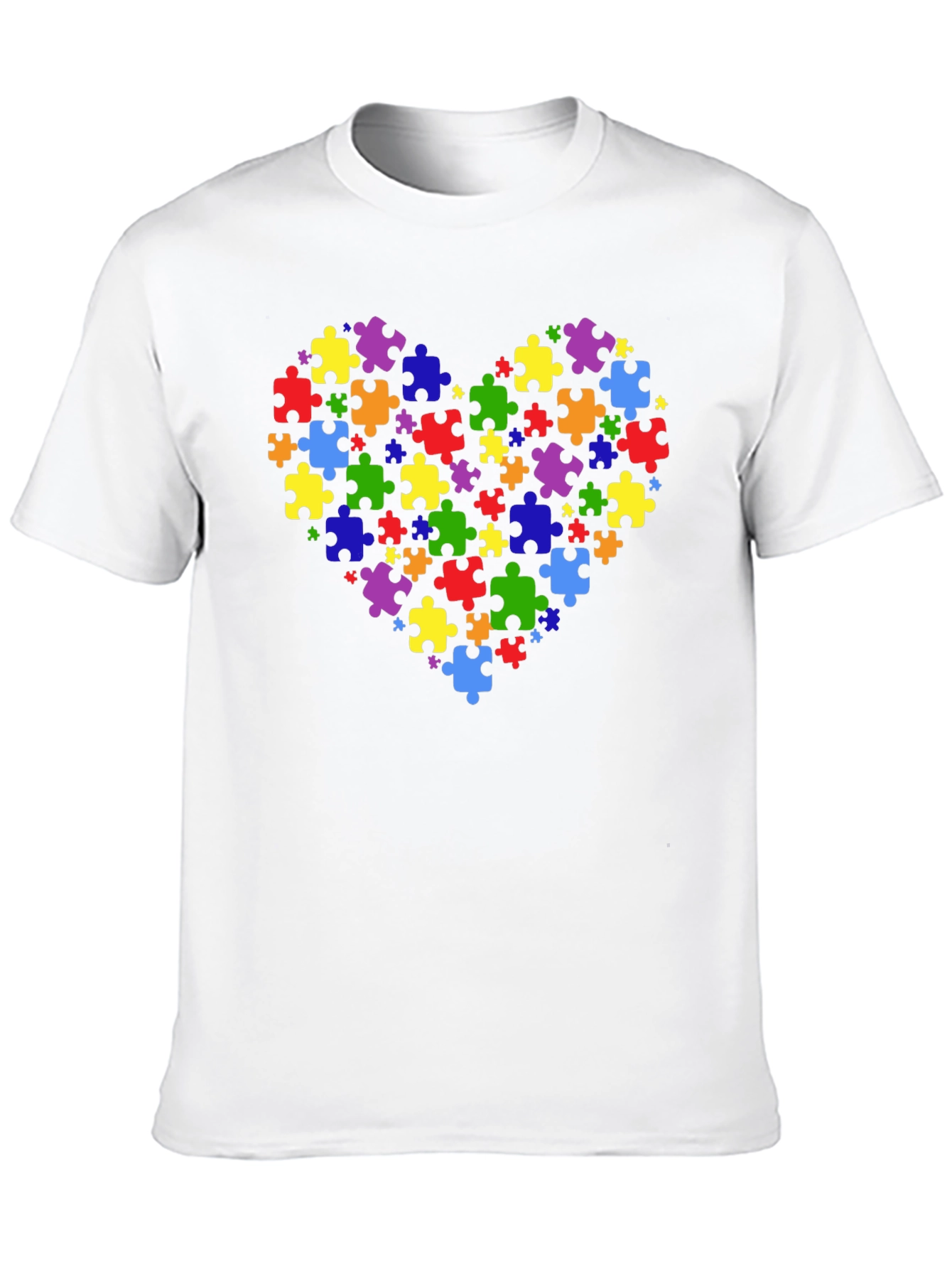 Autism Awareness Heart Puzzle T-Shirt