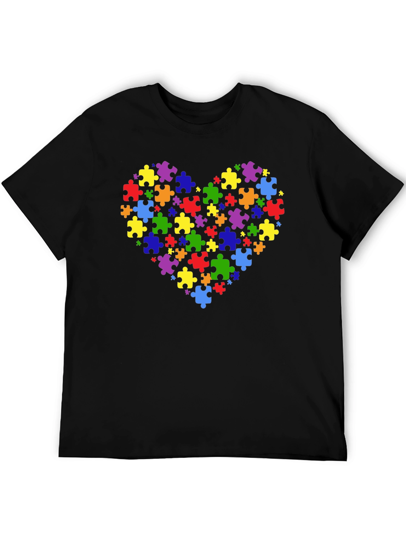 Autism Awareness Heart Puzzle T-Shirt