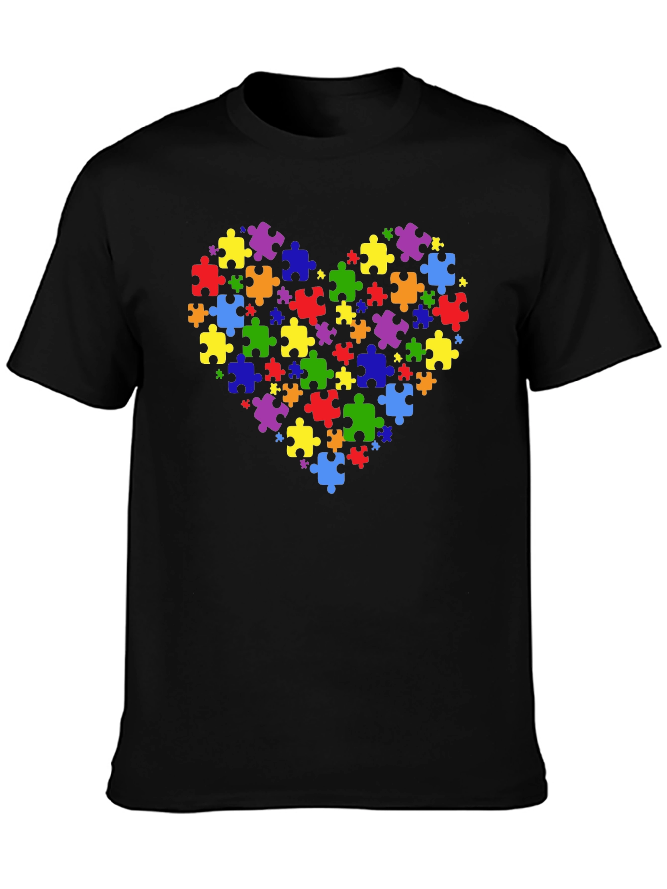 Autism Awareness Heart Puzzle T-Shirt
