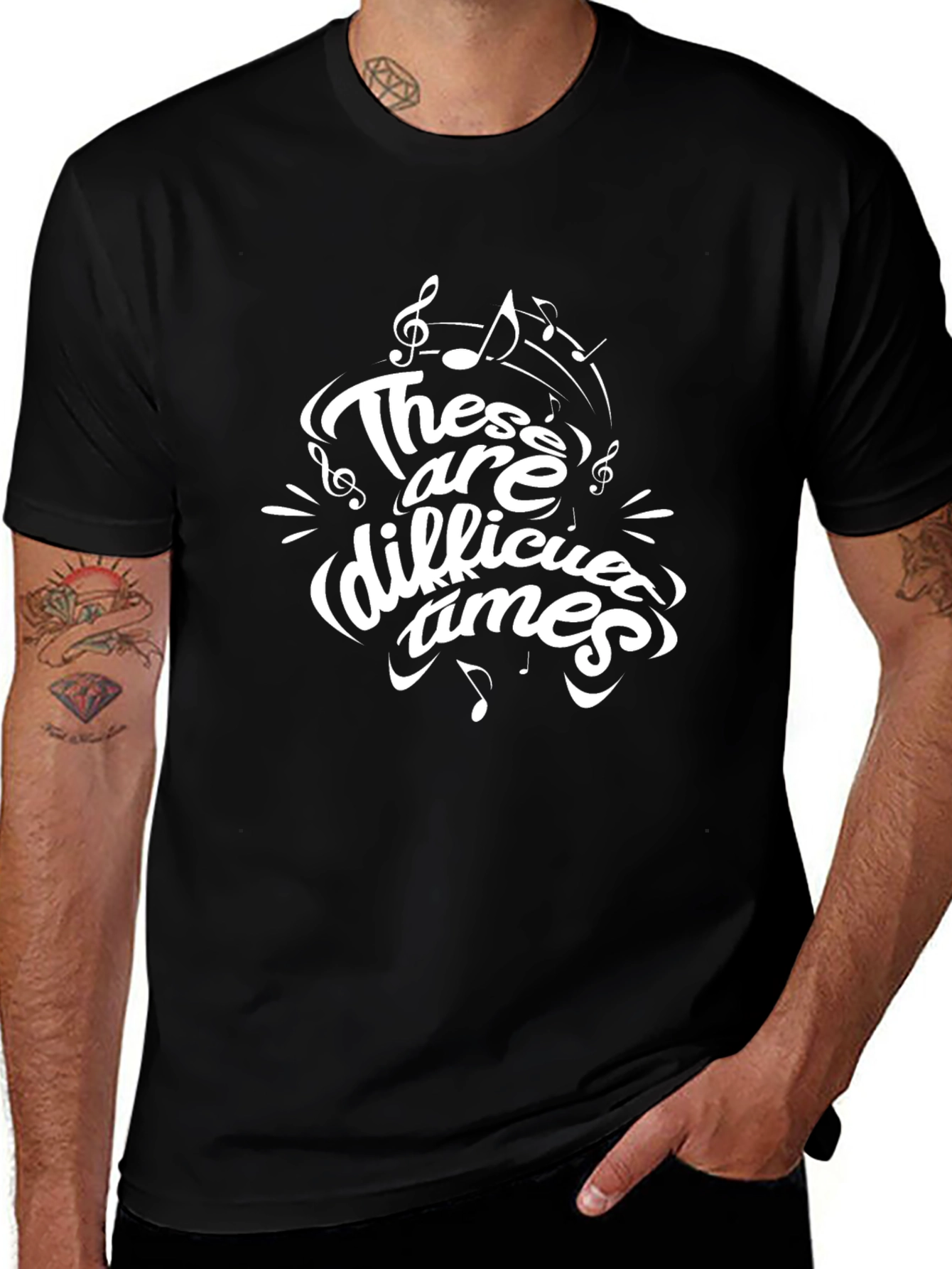 These are Difficult Times Graphic T-Shirt