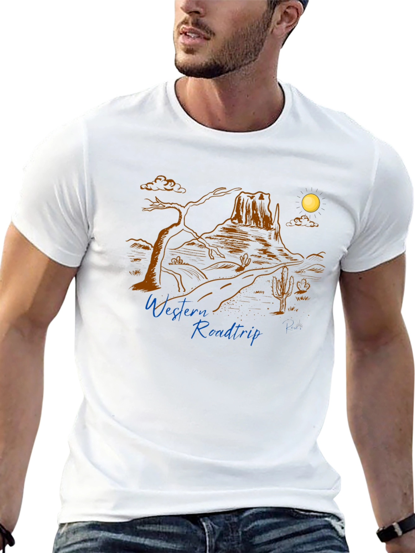 Western Roadtrip Graphic Tee - Desert Adventure
