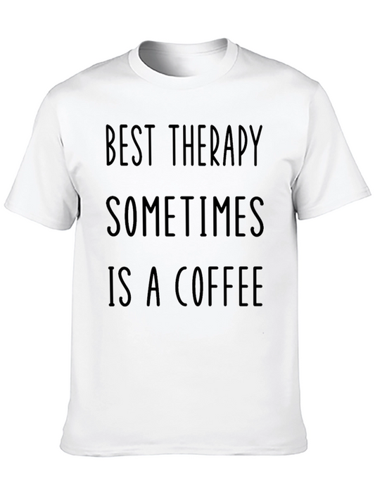 Best Therapy Coffee T-Shirt - Unisex Casual Tee