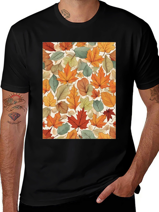 Autumn Leaves Pattern T-Shirt
