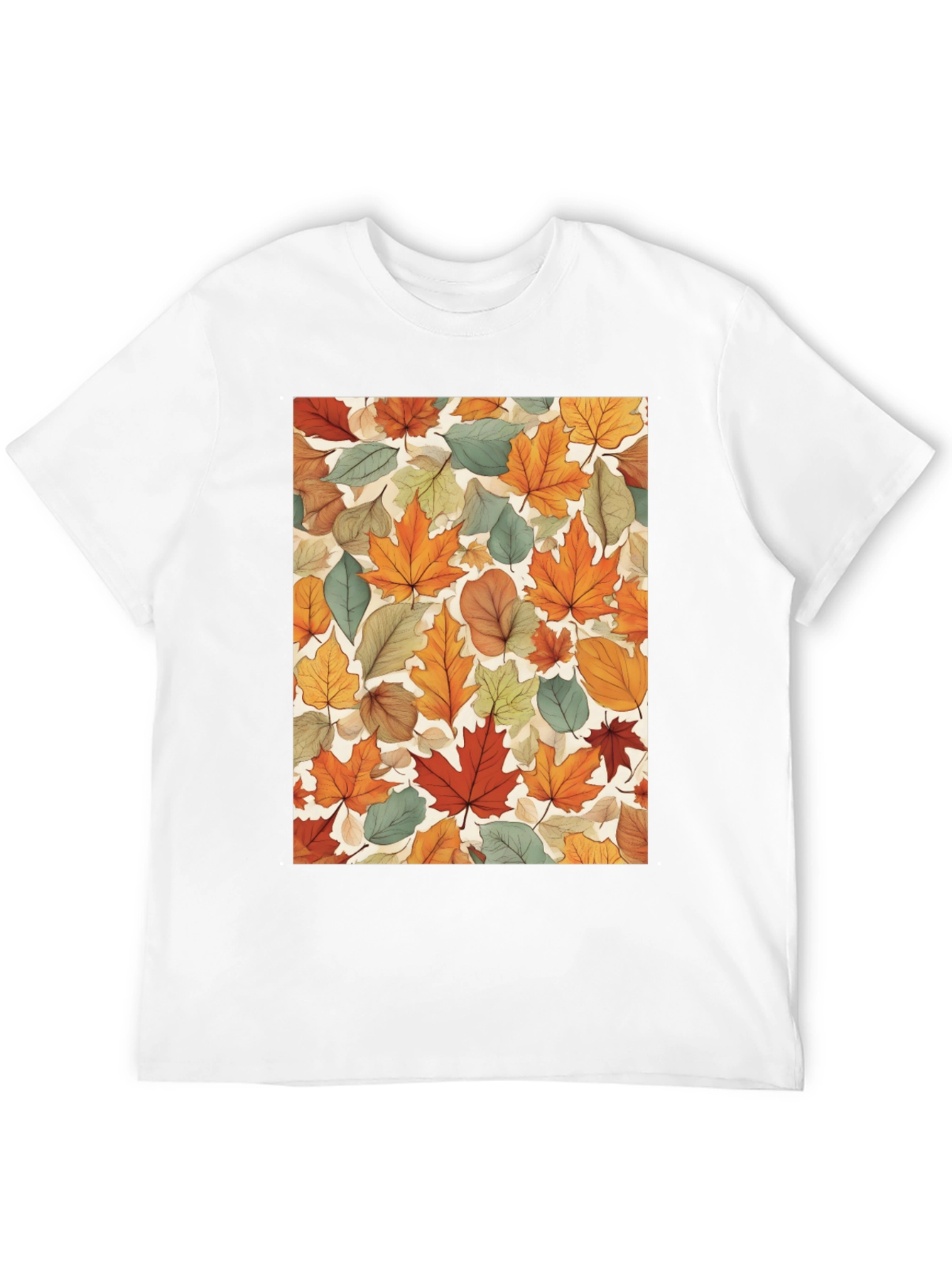 Autumn Leaves Pattern T-Shirt