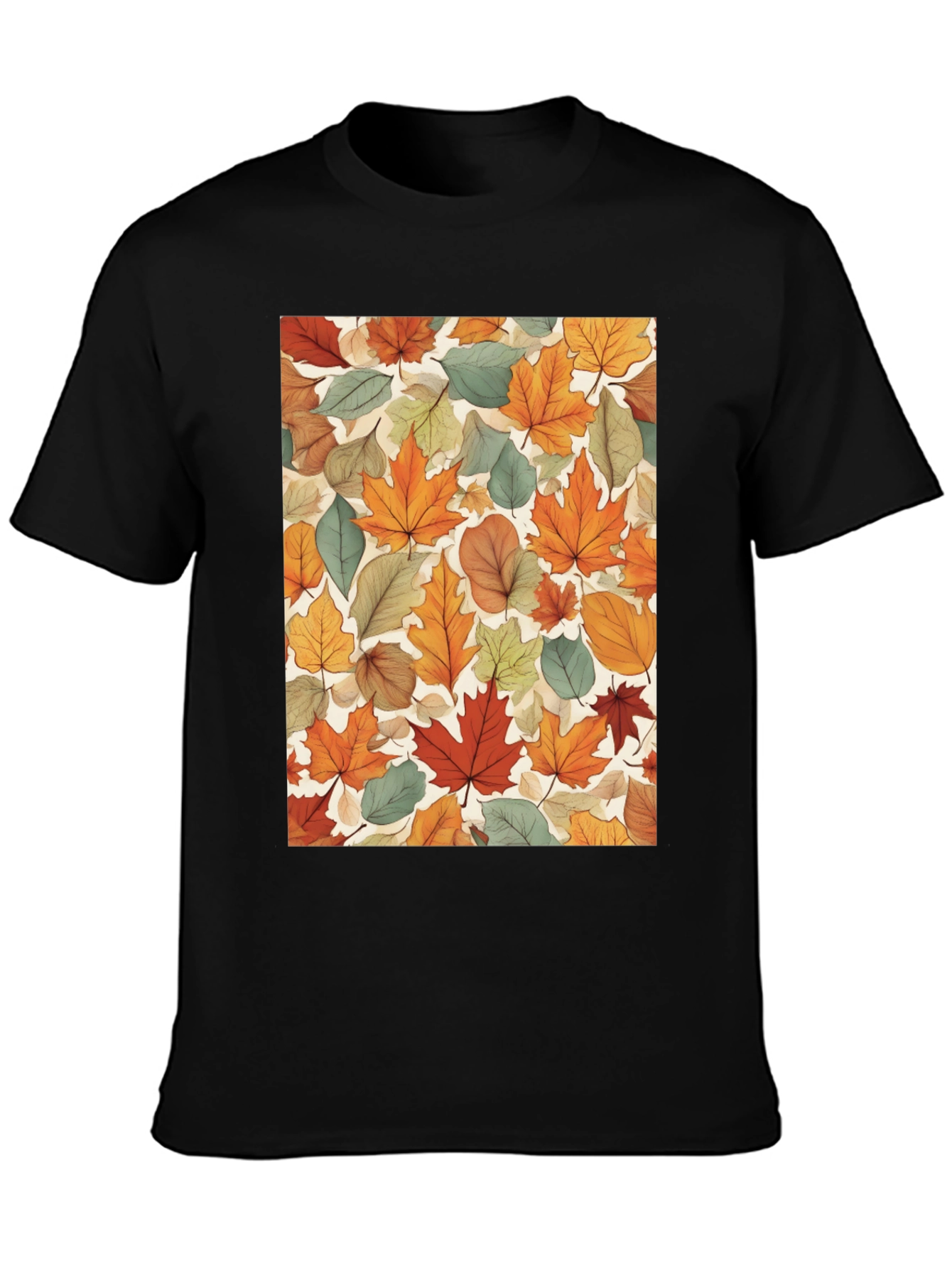 Autumn Leaves Pattern T-Shirt