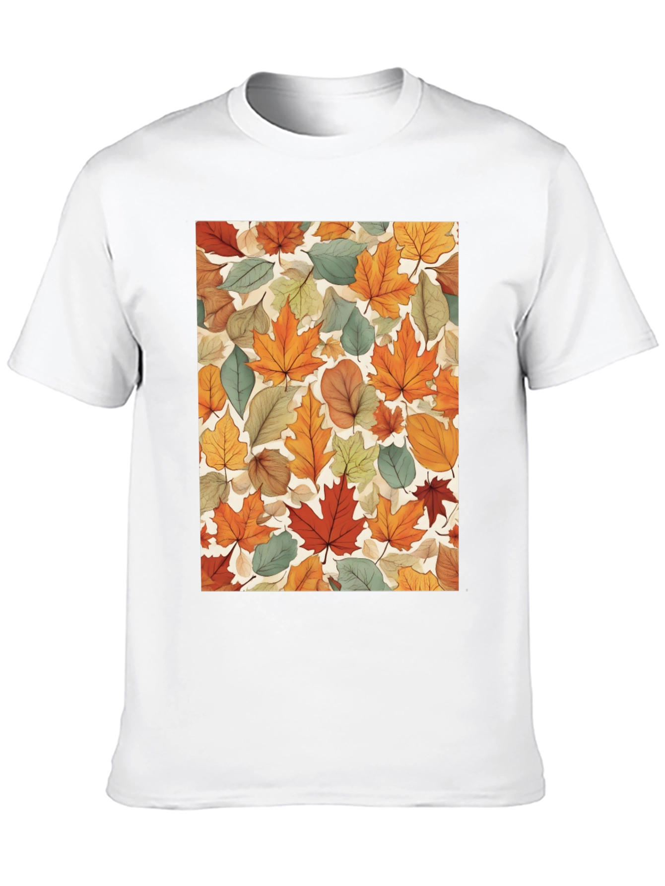 Autumn Leaves Pattern T-Shirt