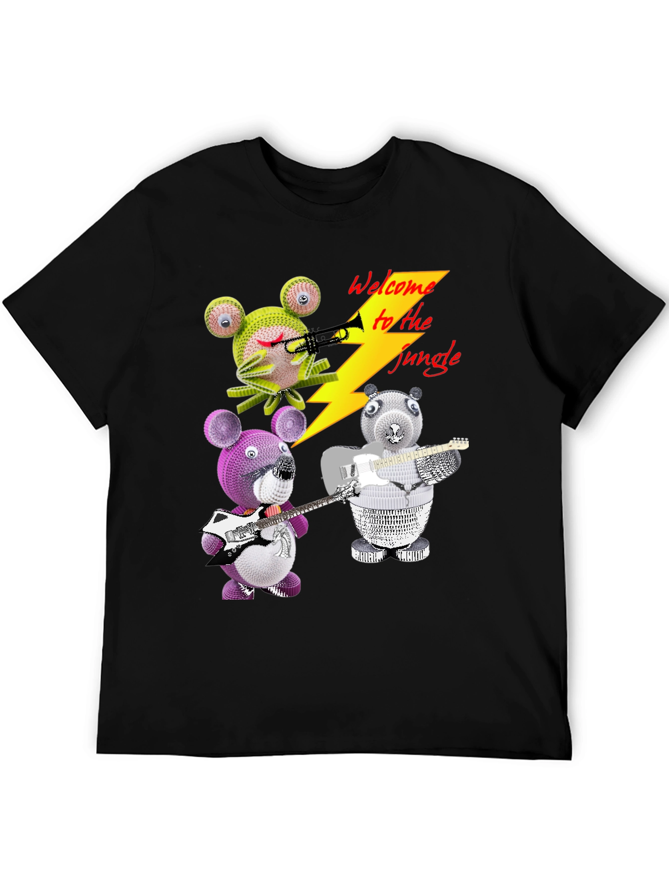 Welcome to the Jungle T-Shirt with Animal Band