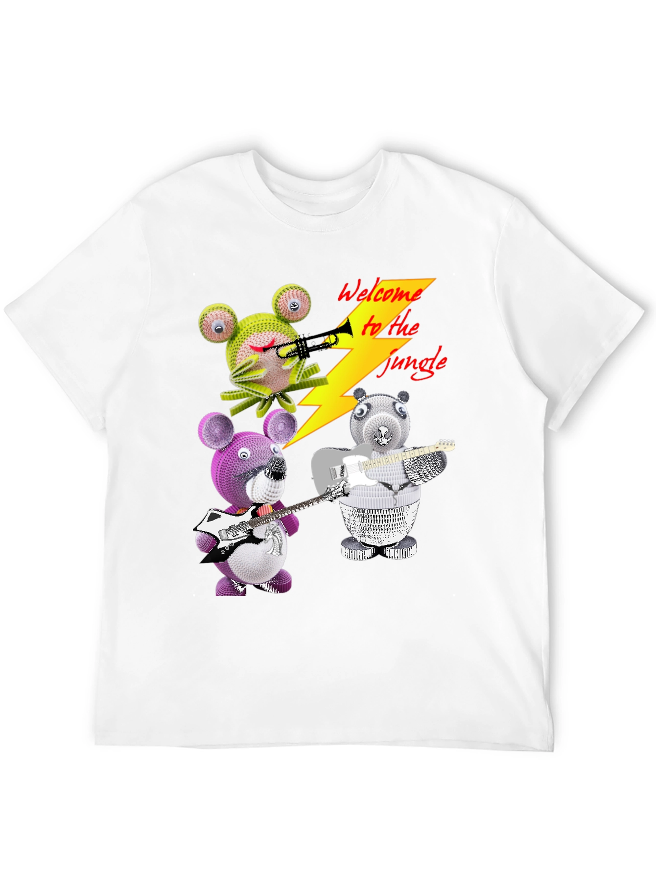 Welcome to the Jungle T-Shirt with Animal Band