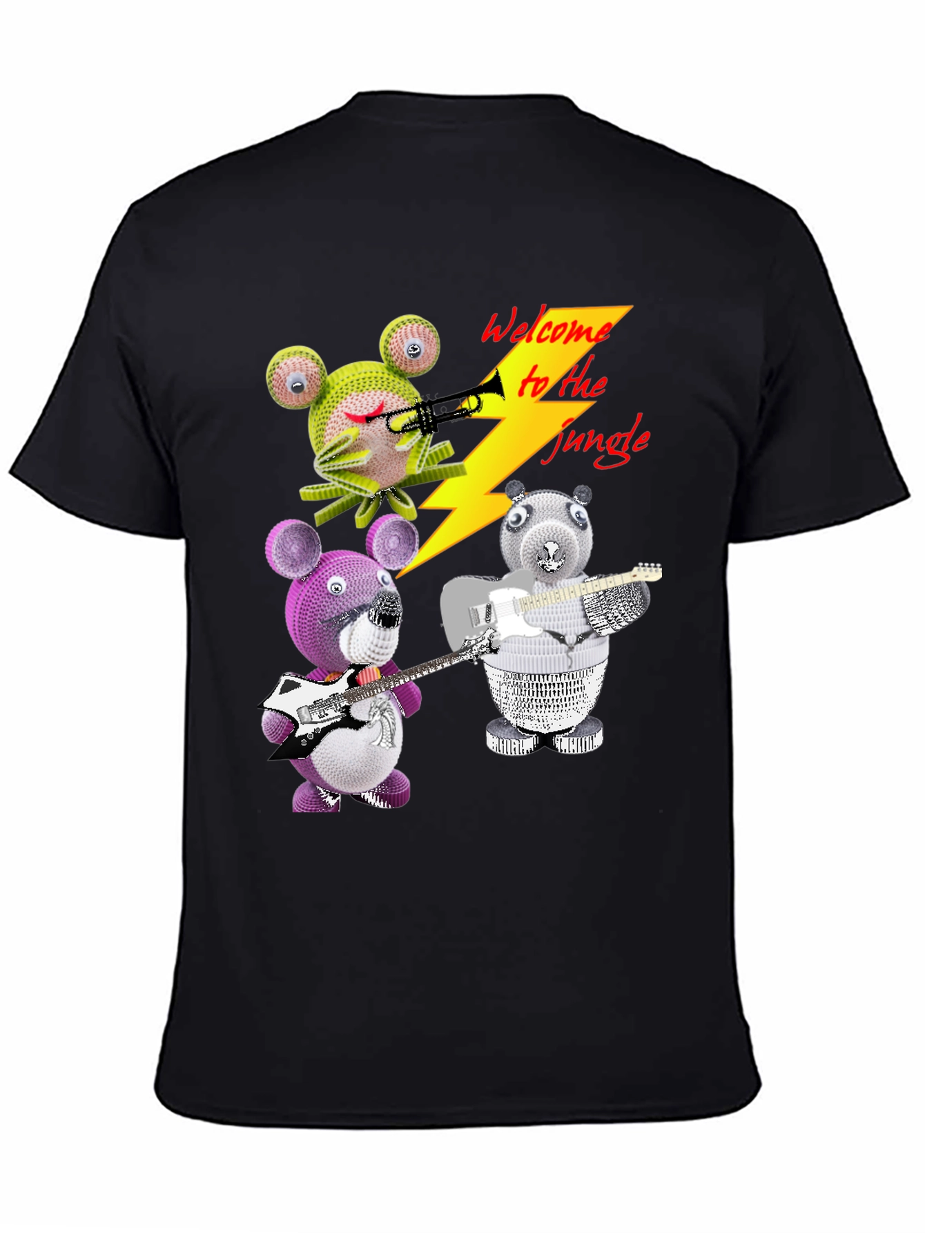 Welcome to the Jungle T-Shirt with Animal Band
