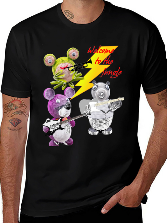 Welcome to the Jungle T-Shirt with Animal Band