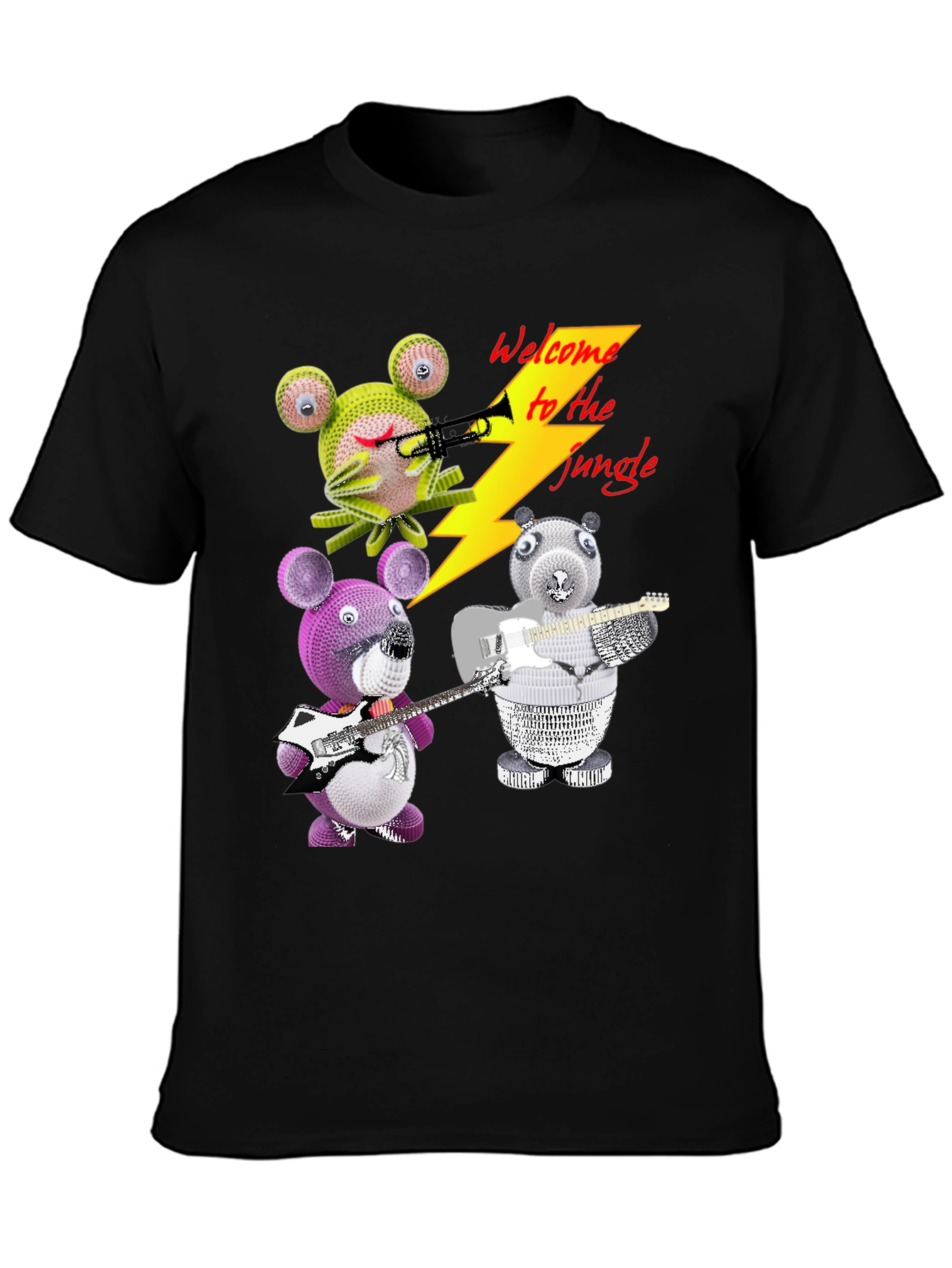 Welcome to the Jungle T-Shirt with Animal Band