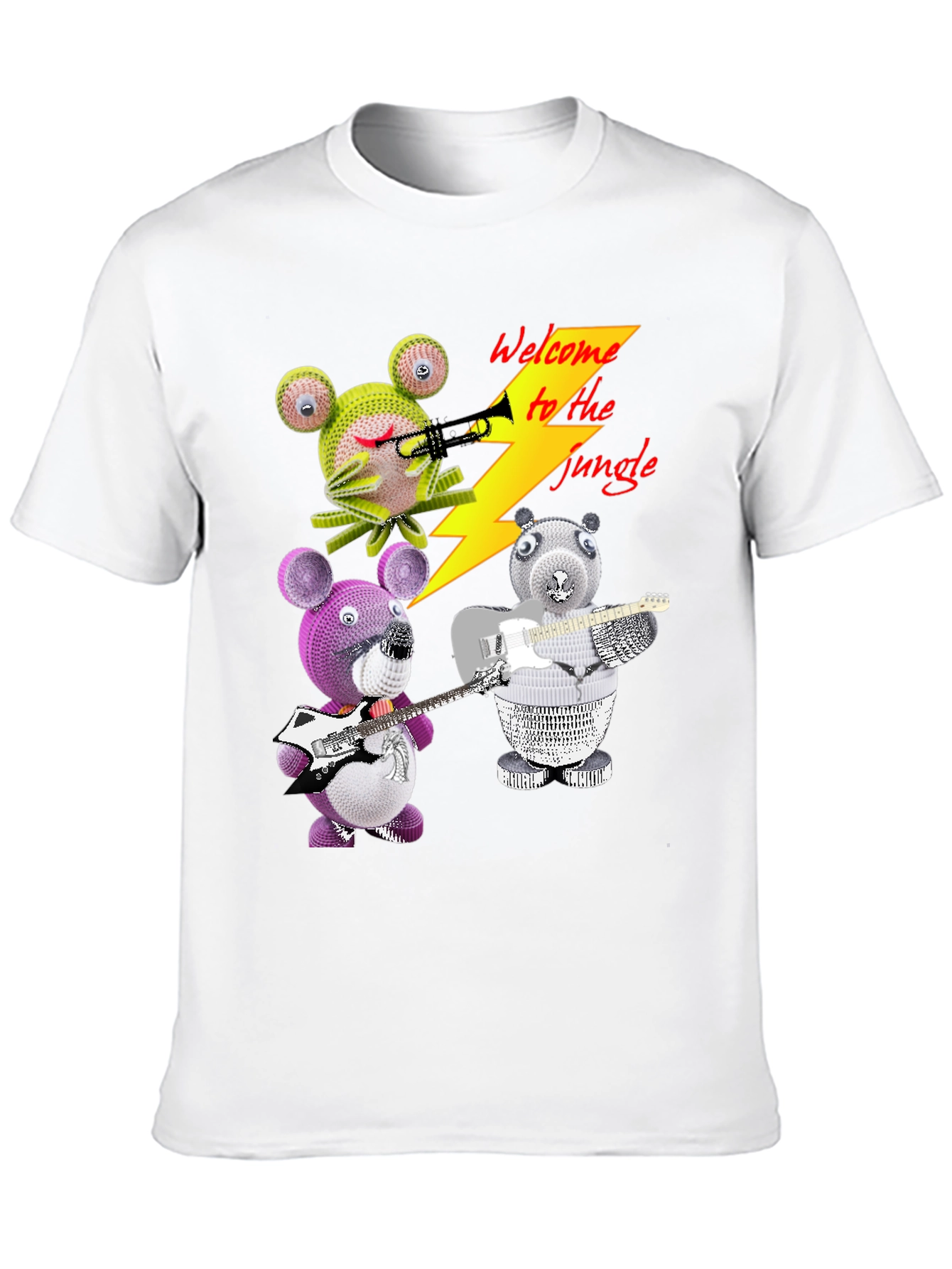 Welcome to the Jungle T-Shirt with Animal Band