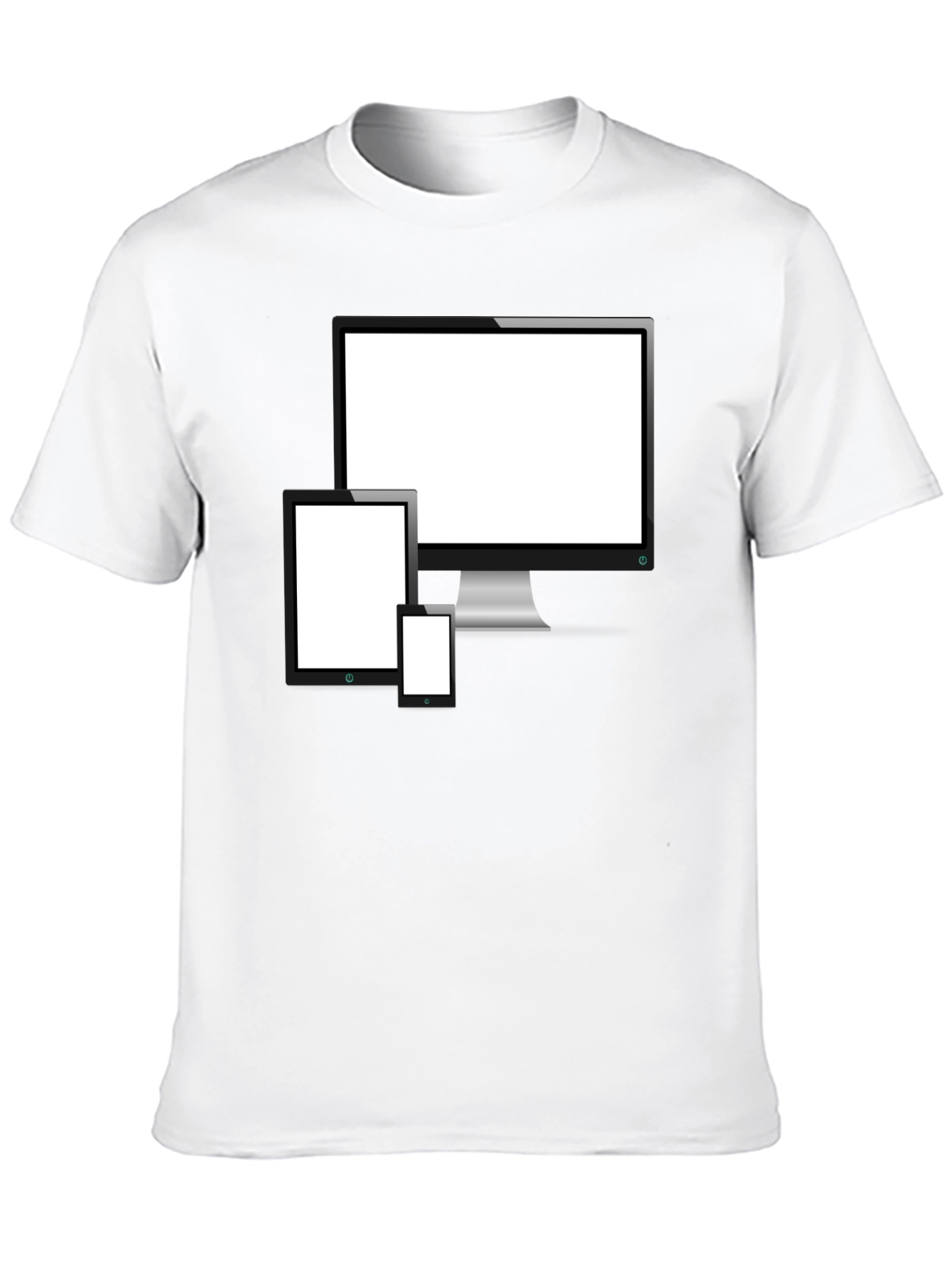 Tech Device Display T-Shirt | Black Graphic Tee