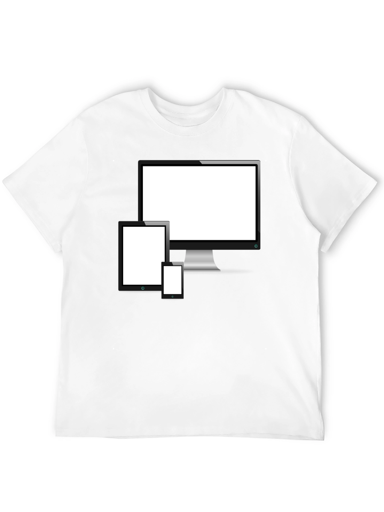 Tech Device Display T-Shirt | Black Graphic Tee