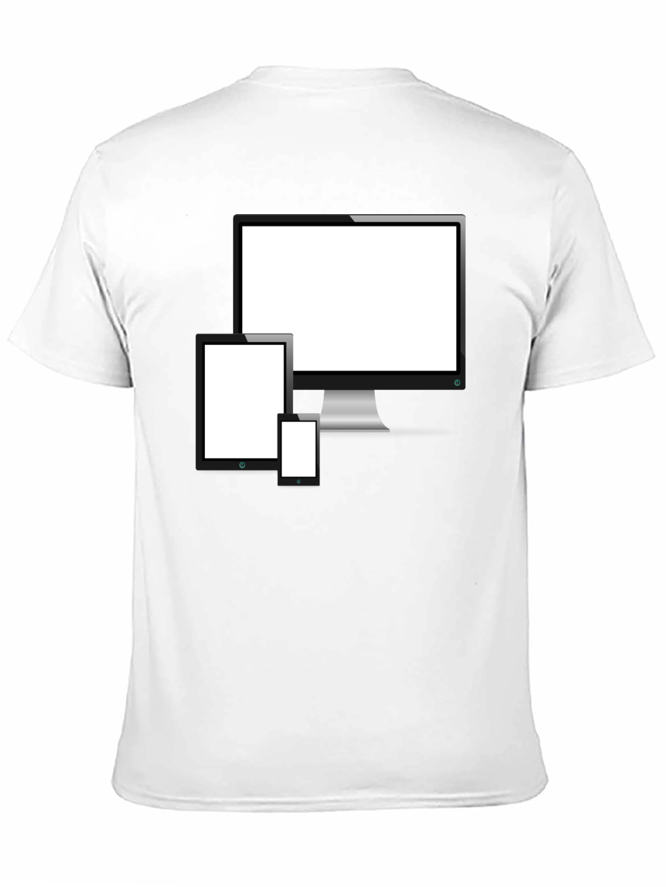Tech Device Display T-Shirt | Black Graphic Tee
