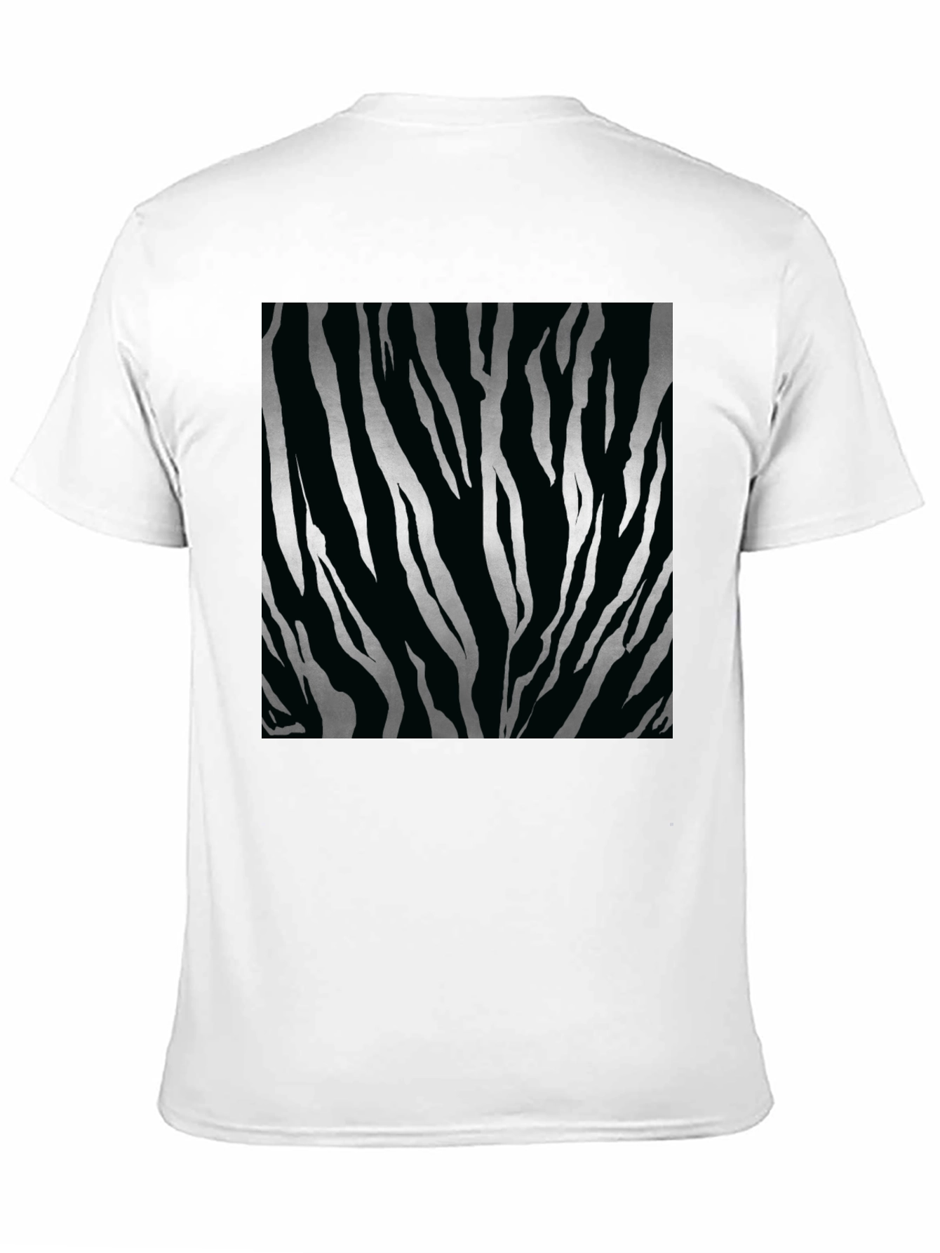Zebra Stripe Tee - Black Fashion Top