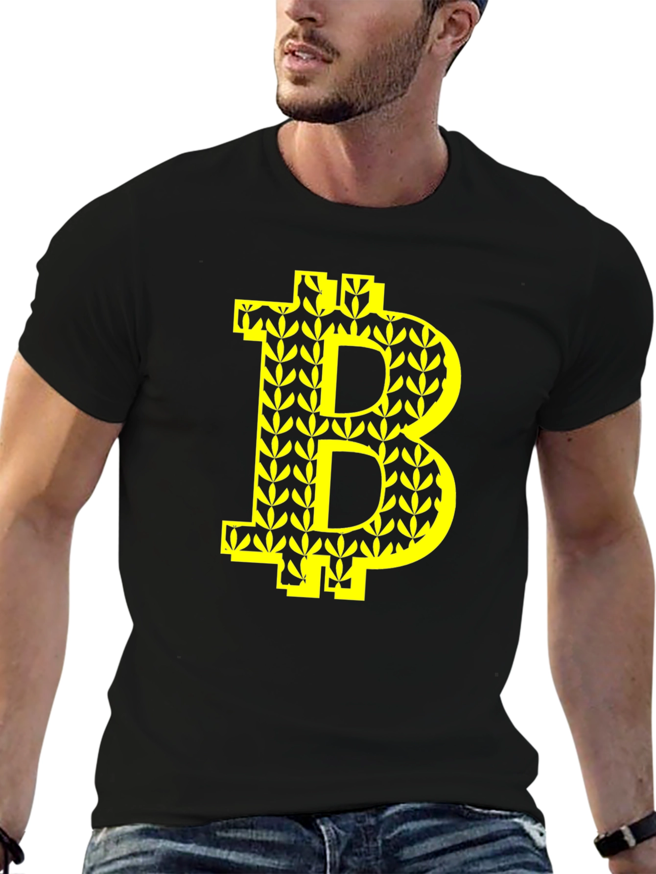 Bitcoin B Leaf Tee - Crypto Fashion