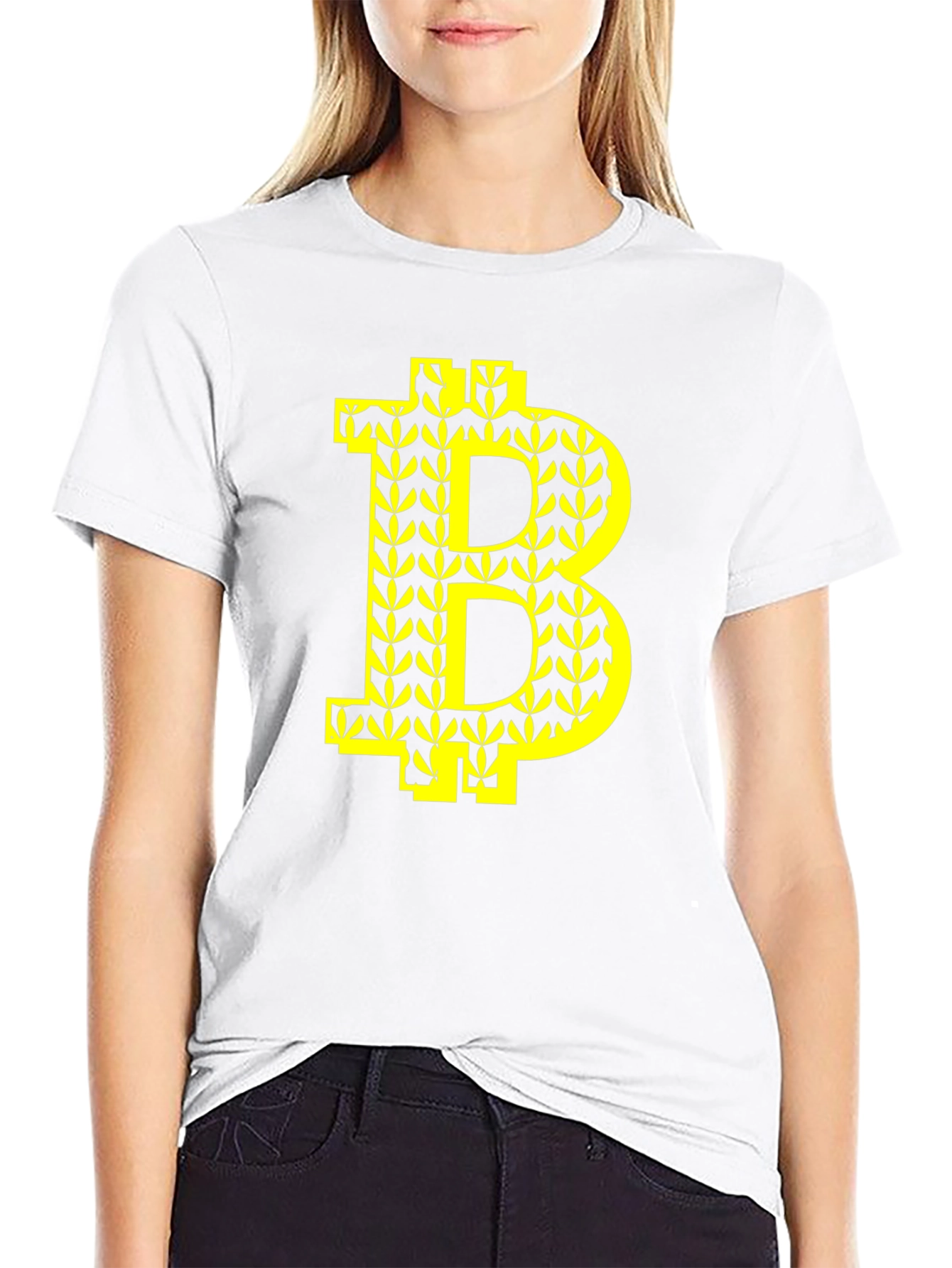 Bitcoin B Leaf Tee - Crypto Fashion