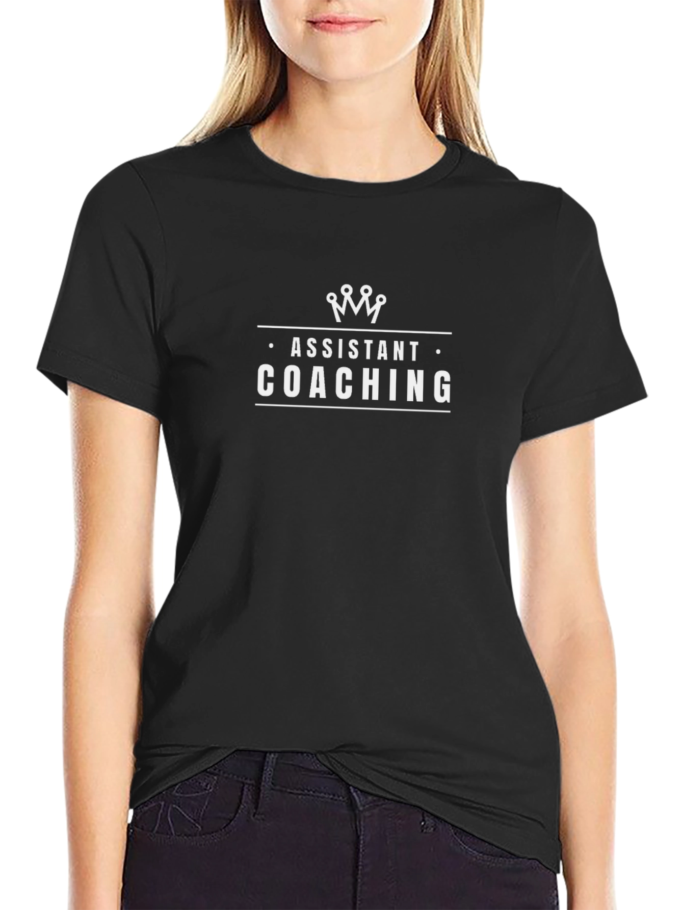 Assistant Coaching Black T-Shirt
