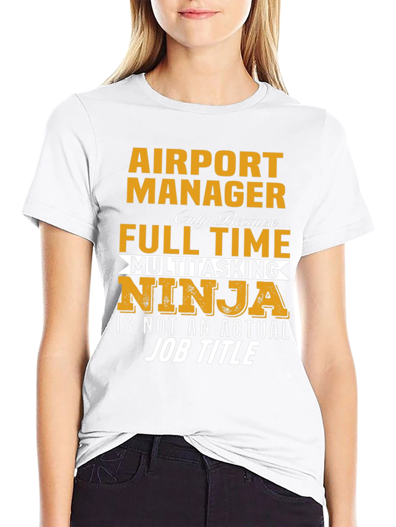 Airport Manager Multitasking Ninja Graphic Tee
