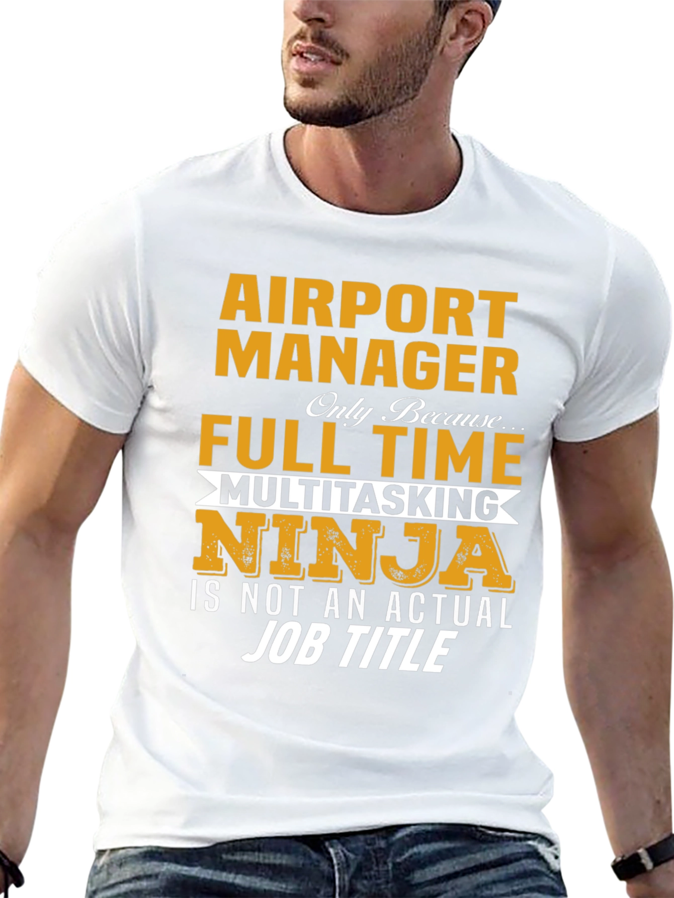 Airport Manager Multitasking Ninja Graphic Tee