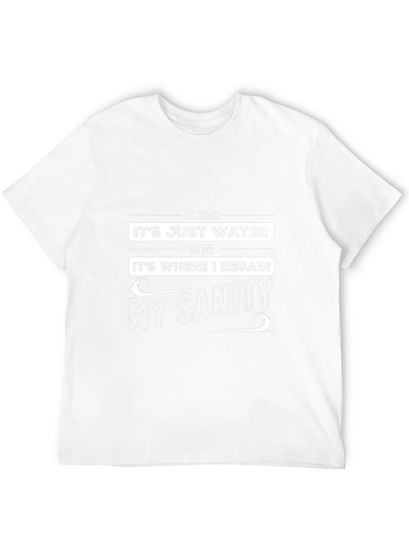 Water Sanity Black Graphic T-Shirt