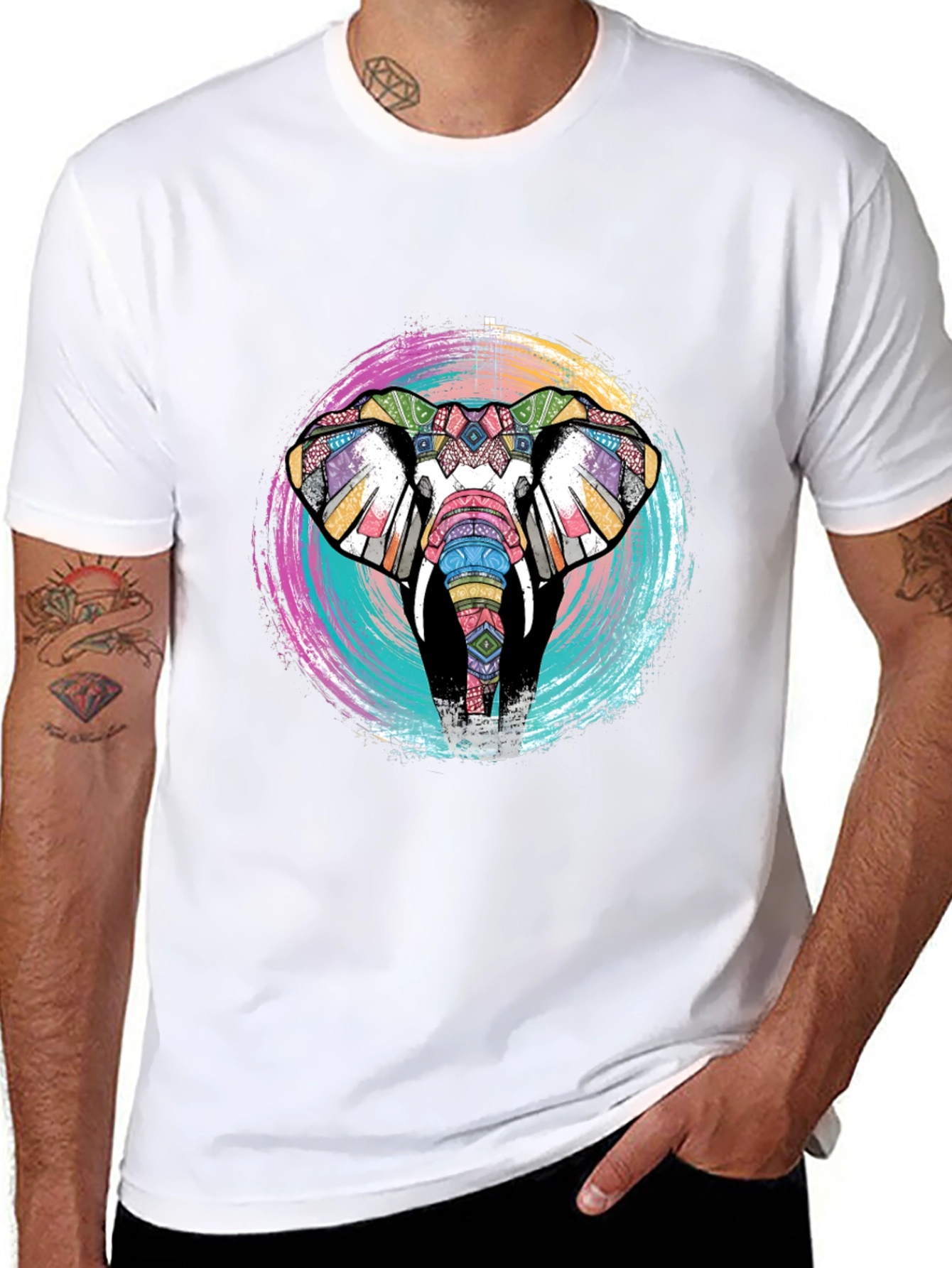 Tribal Elephant Graphic Tee