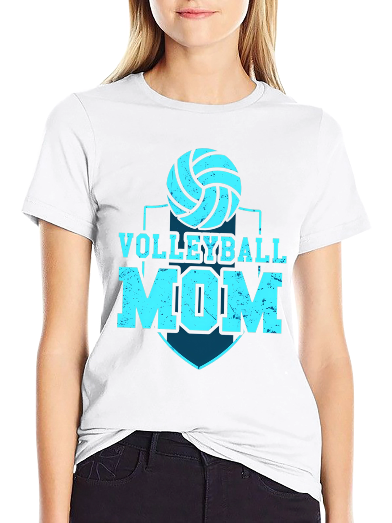 Volleyball Mom Graphic T-Shirt - Sporty & Stylish