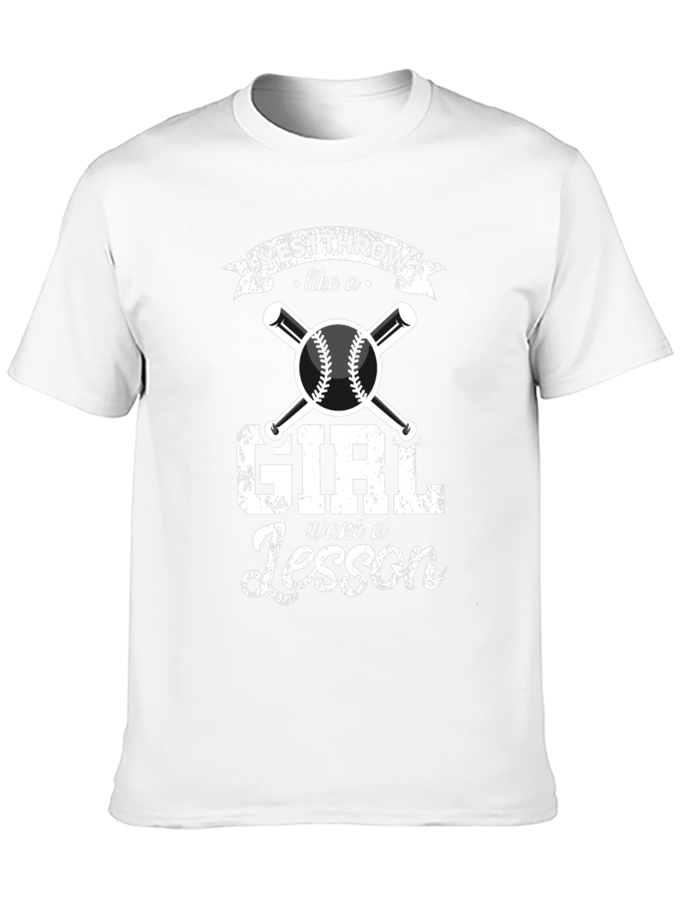Yes I Throw Like a Girl Baseball T-Shirt