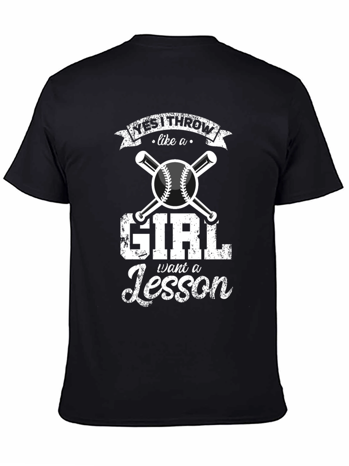 Yes I Throw Like a Girl Baseball T-Shirt