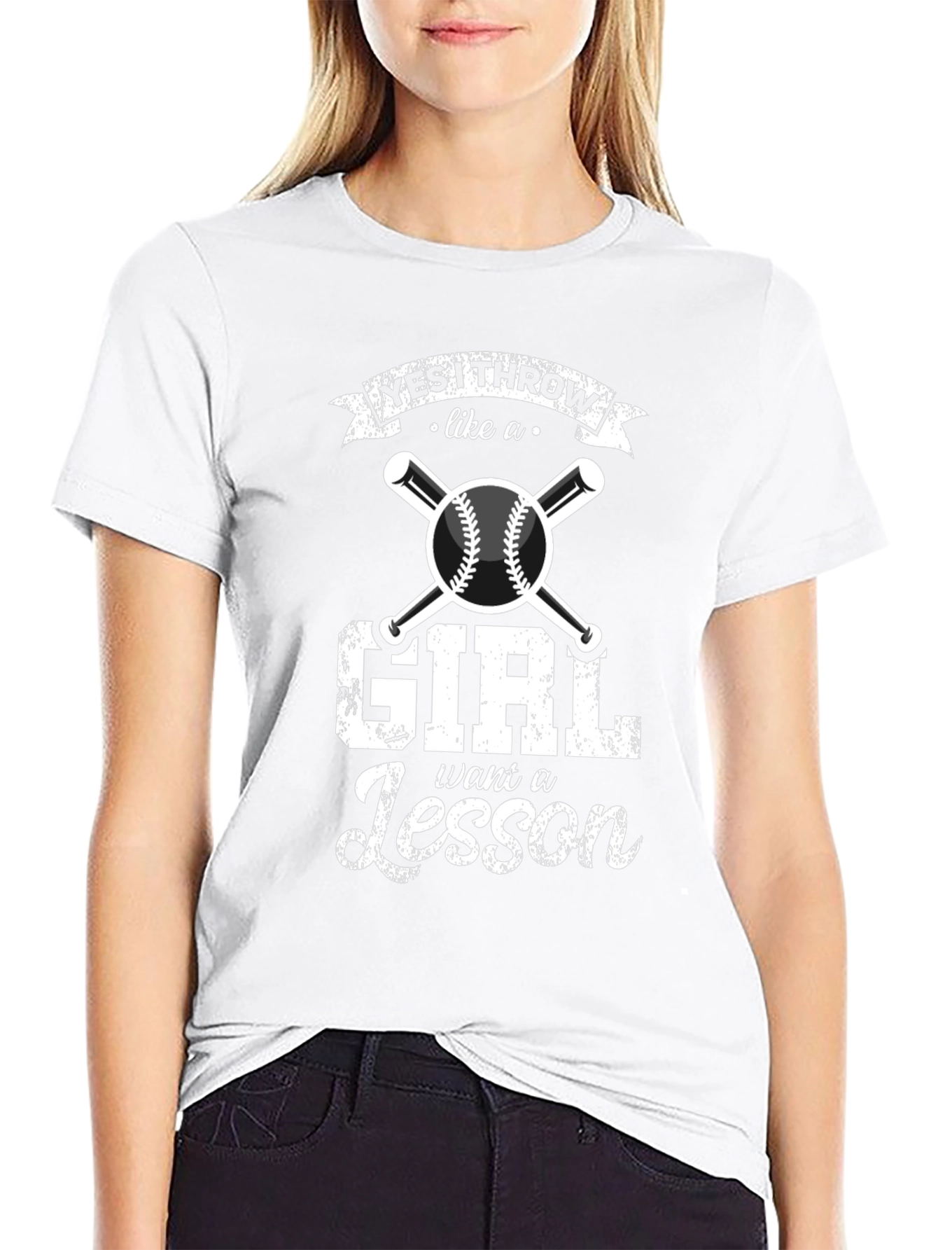 Yes I Throw Like a Girl Baseball T-Shirt