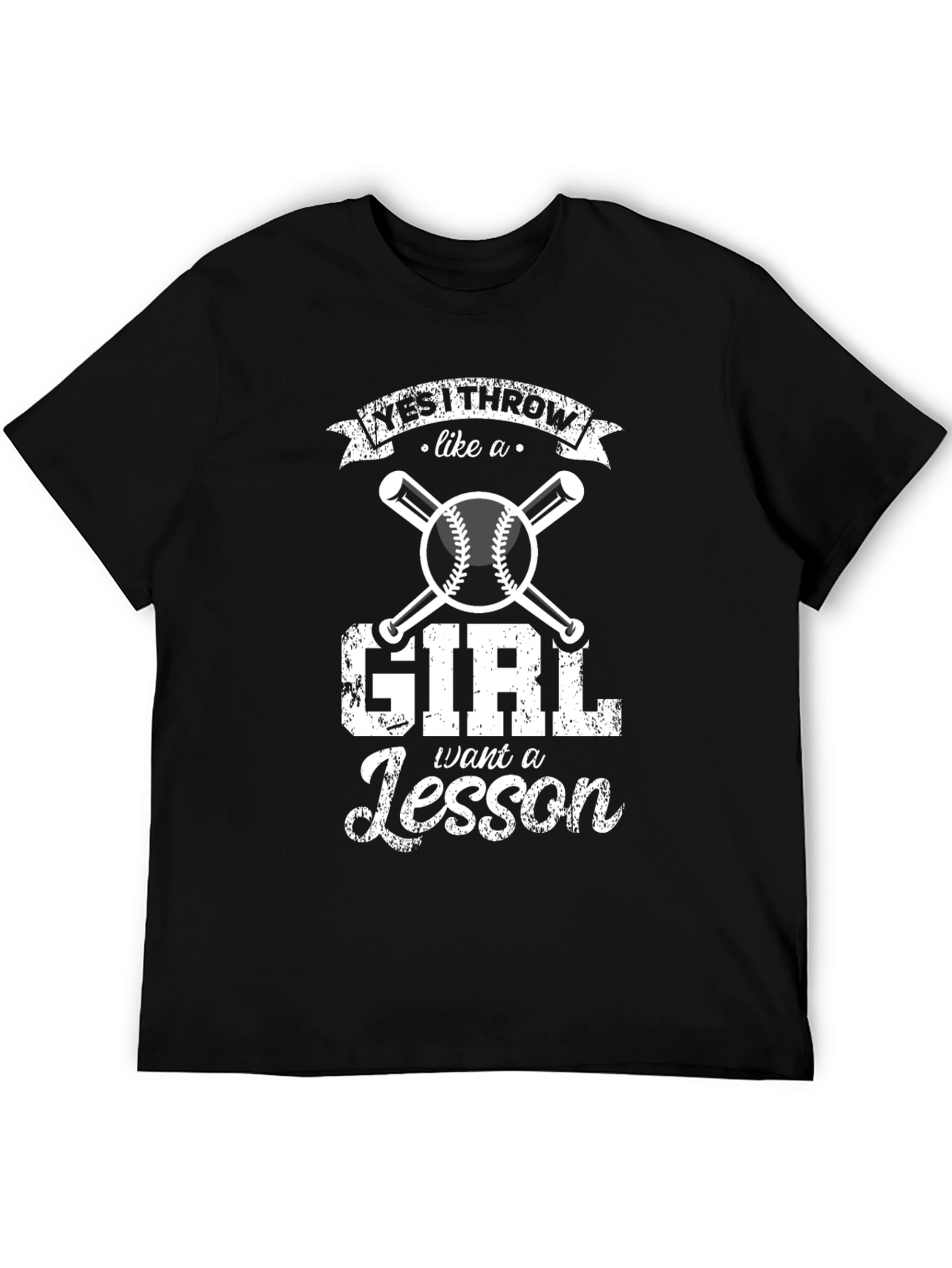 Yes I Throw Like a Girl Baseball T-Shirt