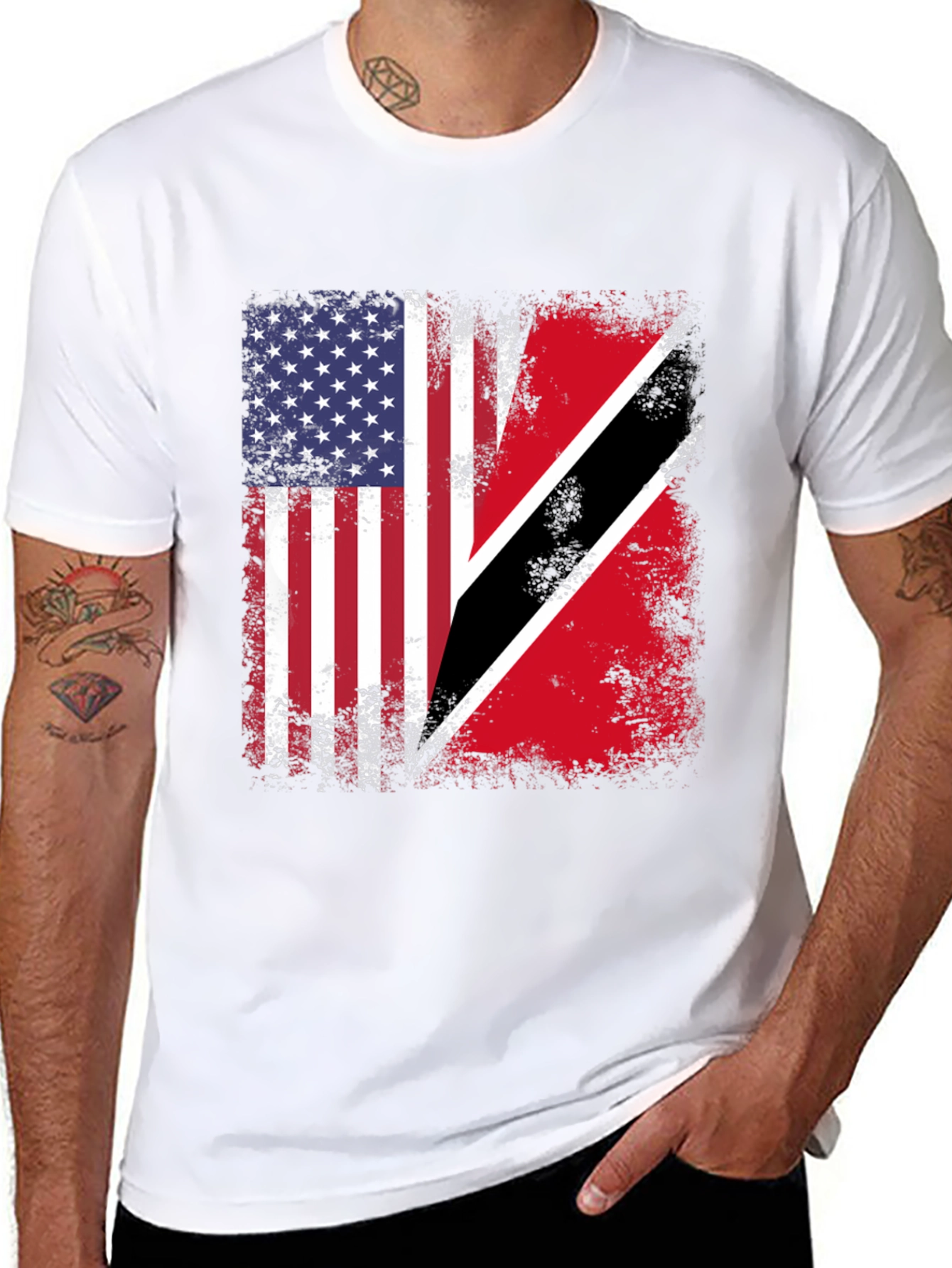 USA Trinidad & Tobago Flag T-Shirt