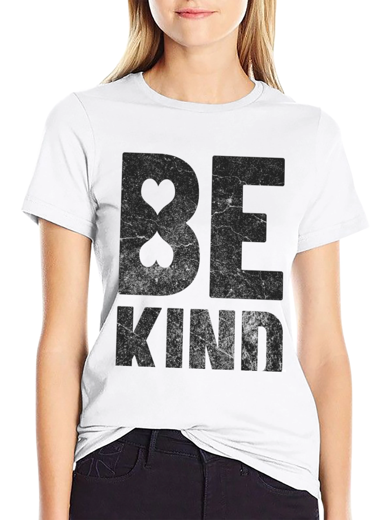 Be Kind Graphic Print Black T-Shirt