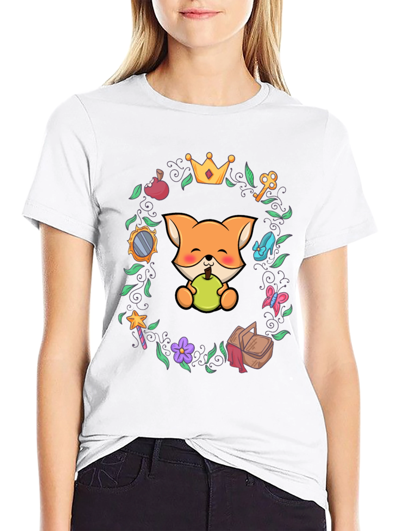 Whimsical Fox Graphic Tee