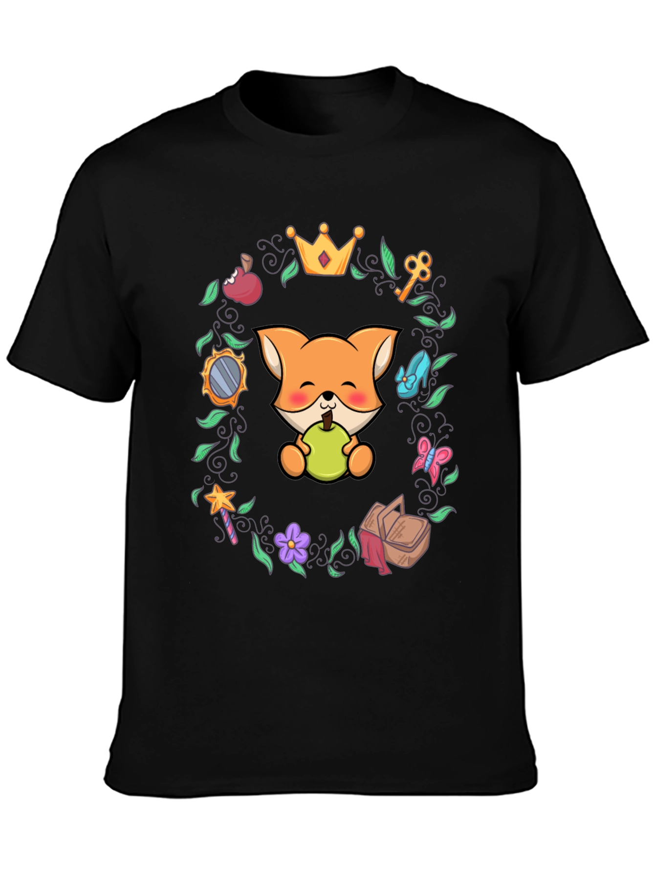 Whimsical Fox Graphic Tee