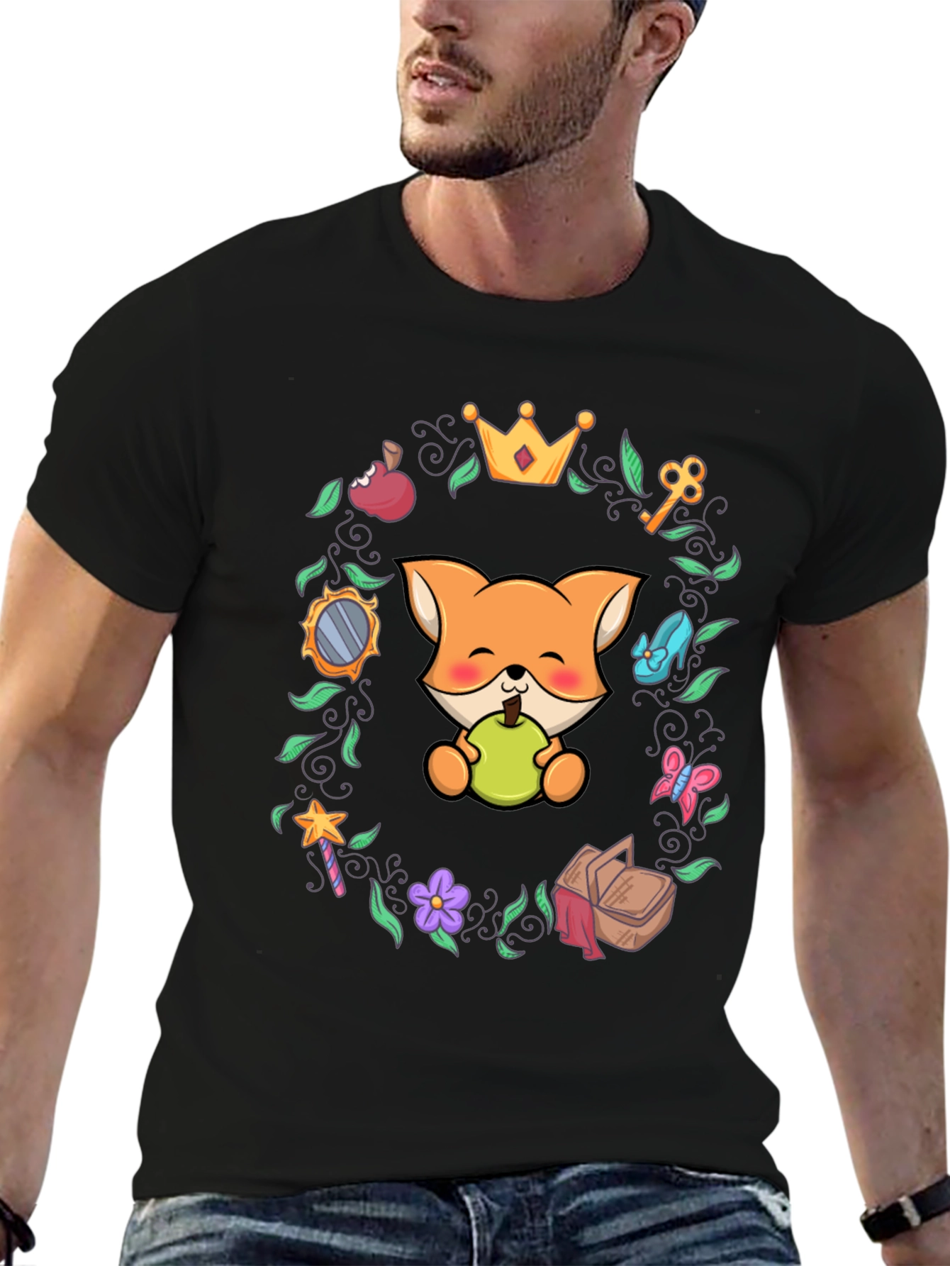 Whimsical Fox Graphic Tee