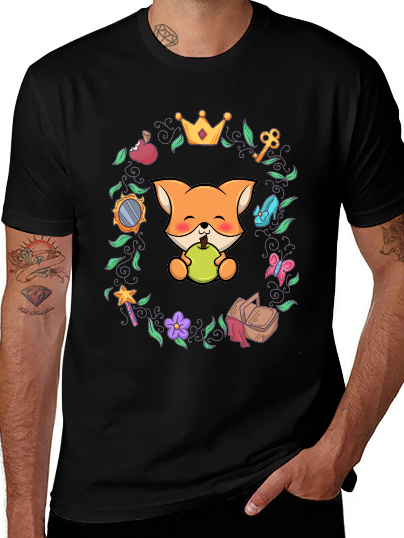 Whimsical Fox Graphic Tee