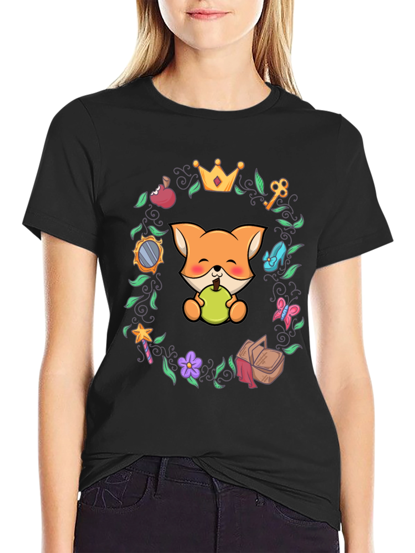 Whimsical Fox Graphic Tee