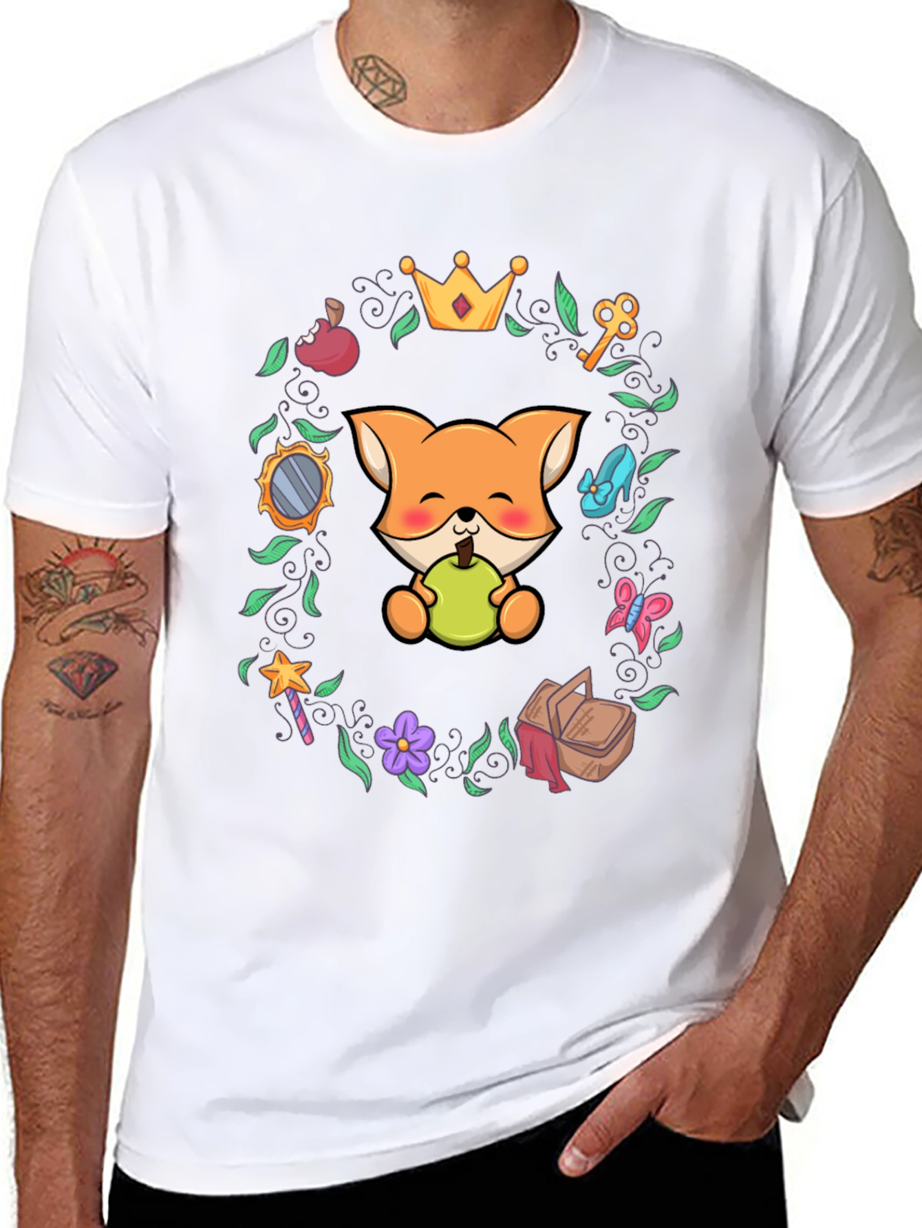 Whimsical Fox Graphic Tee