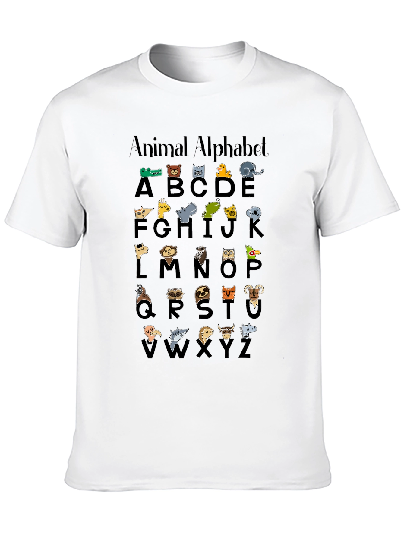 Animal Alphabet T-Shirt - Fun Educational Tee