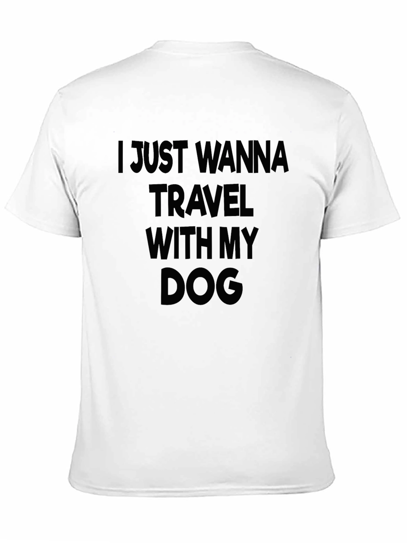 Travel With My Dog Black T-Shirt