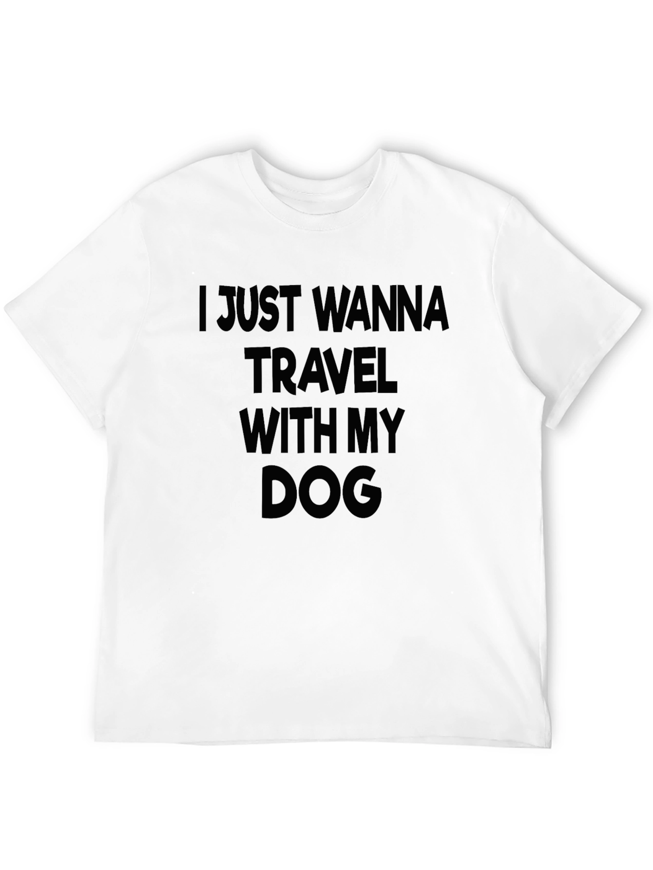 Travel With My Dog Black T-Shirt
