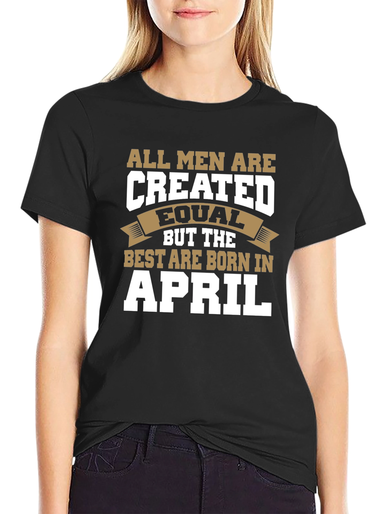Born in April T-Shirt - Mens Graphic Tee