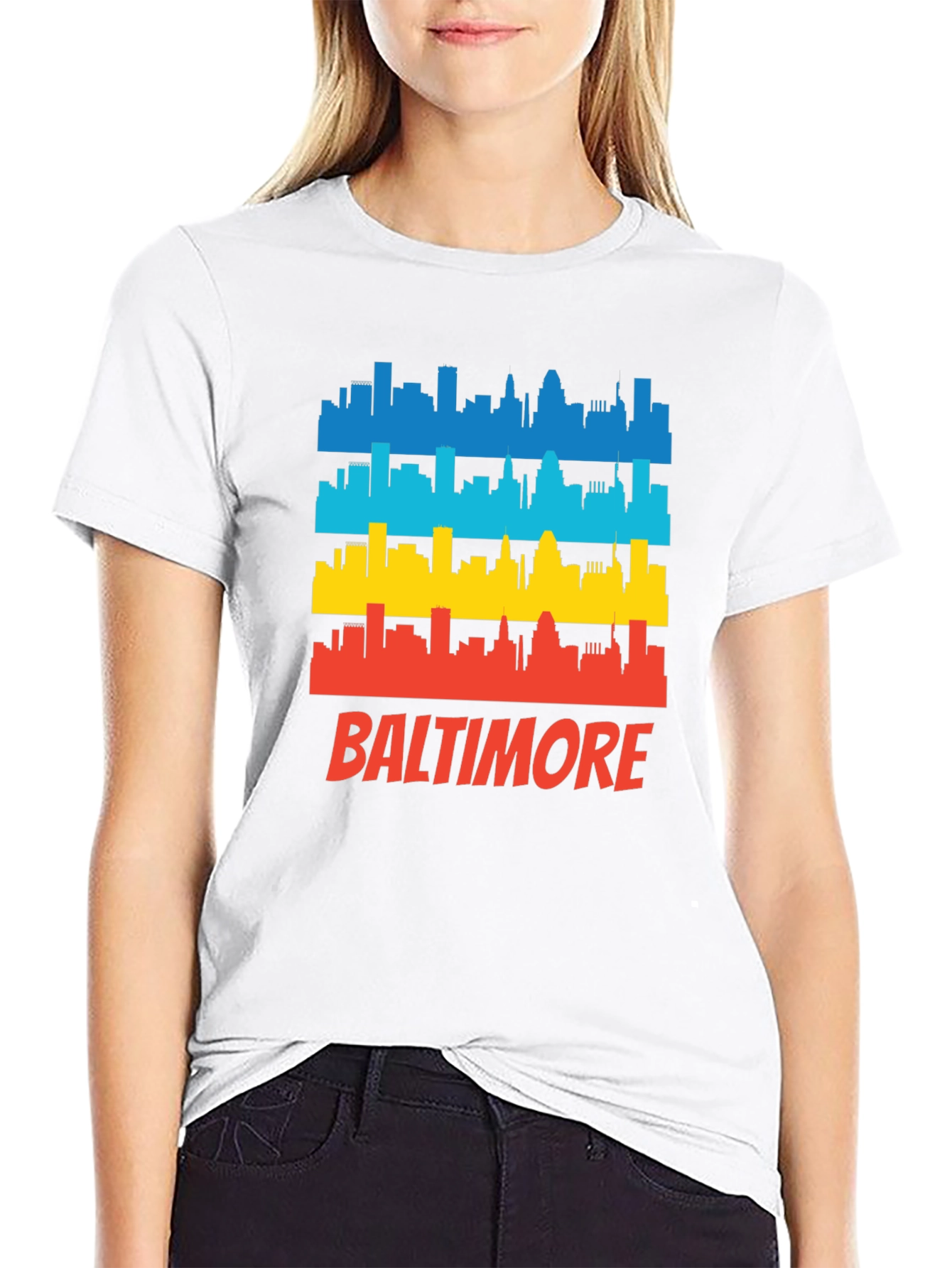 Baltimore Cityscape Graphic T-Shirt