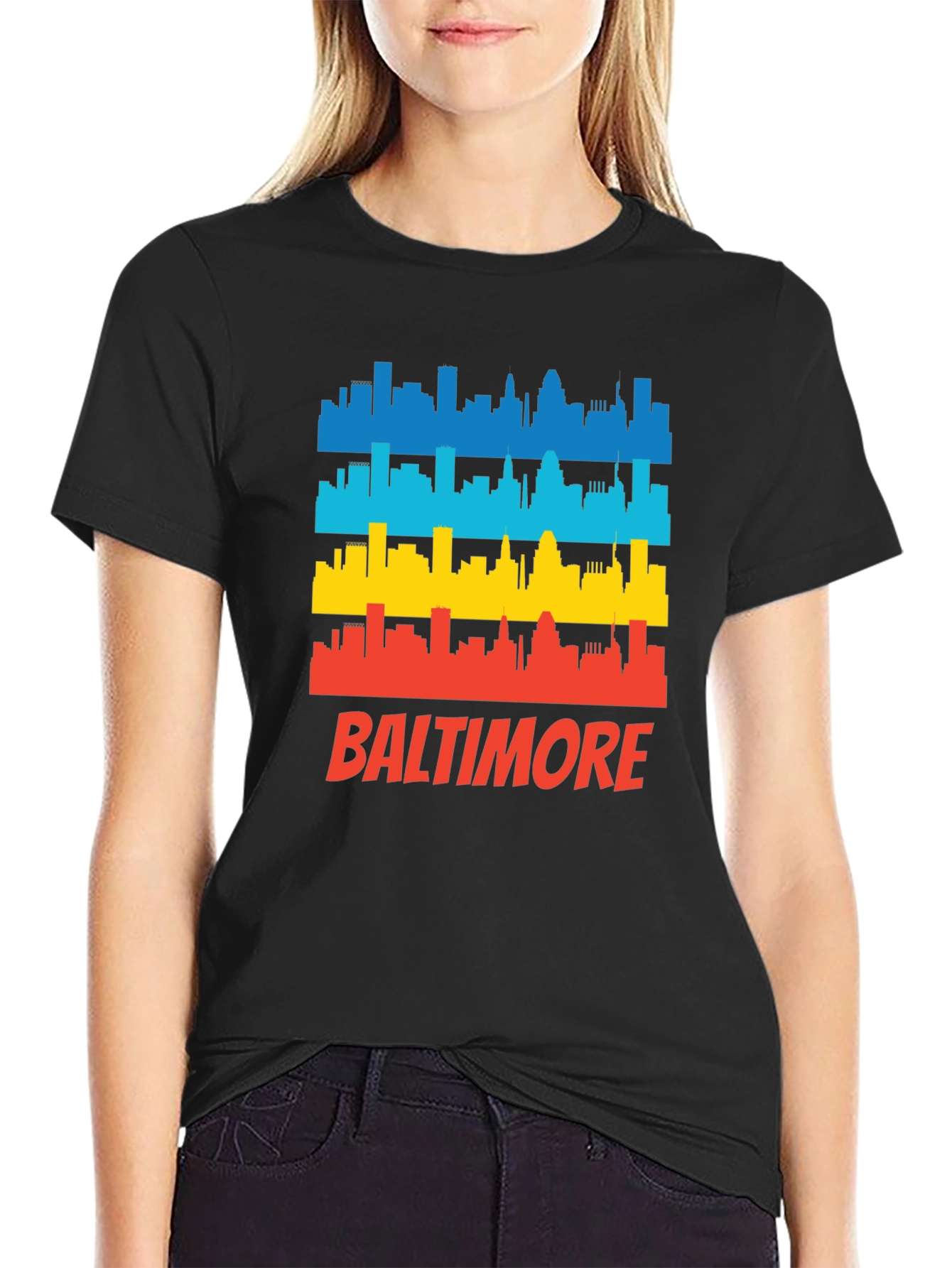 Baltimore Cityscape Graphic T-Shirt