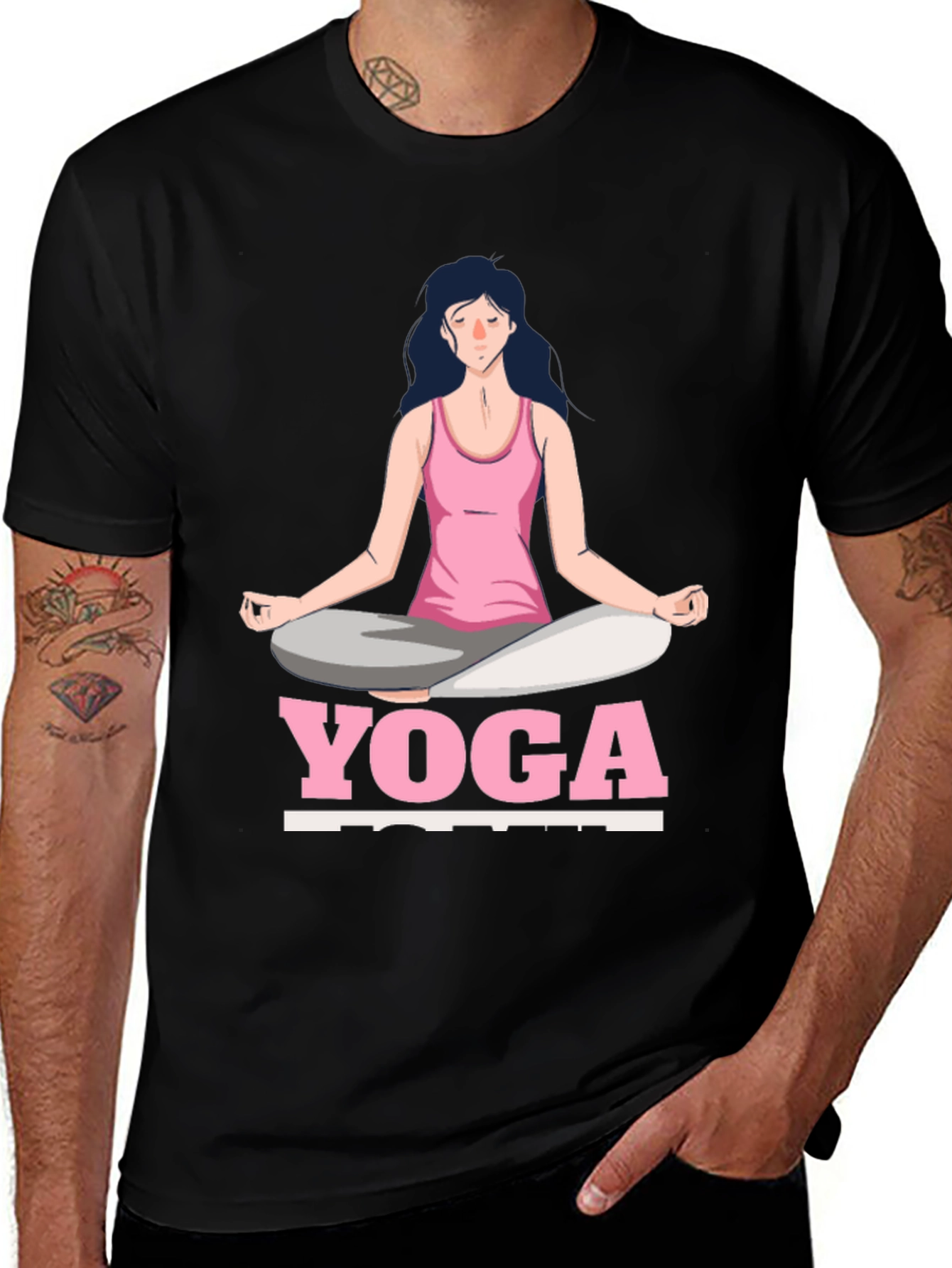 Yoga Pose Graphic T-Shirt - Zen Meditation Tee