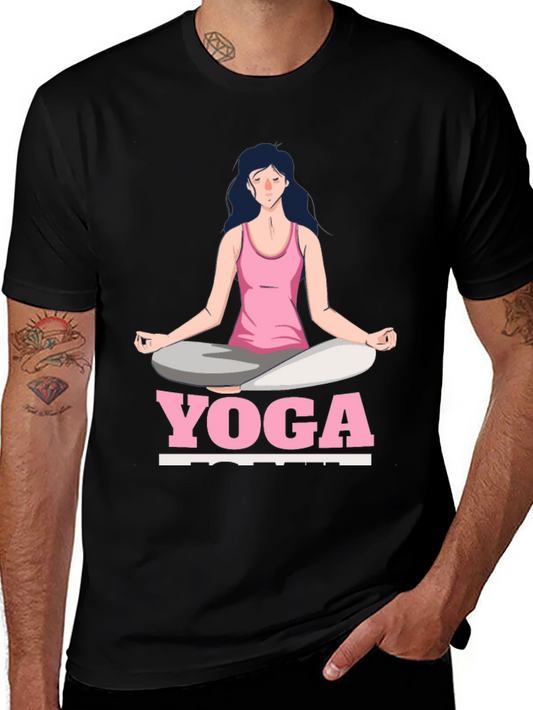 Yoga Pose Graphic T-Shirt - Zen Meditation Tee